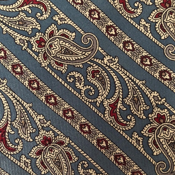 Oscar de la Renta Couture Necktie Paisley Silk USA - Picture 4 of 4